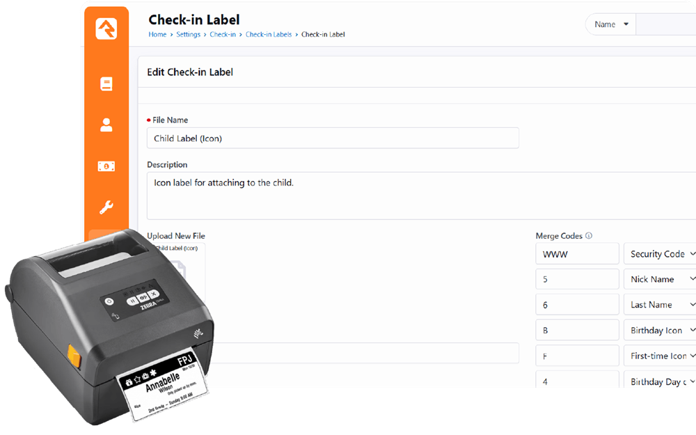 Quick, safe check-in for children